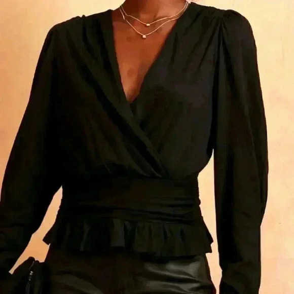 Banana Republic Petite Wrap Top - Picture 4 of 9